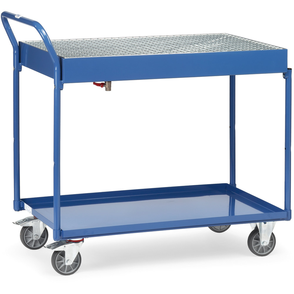 Fetra Tischwagen 2722 Stahl pulverbeschichtet TPE-Bereifung 300 kg