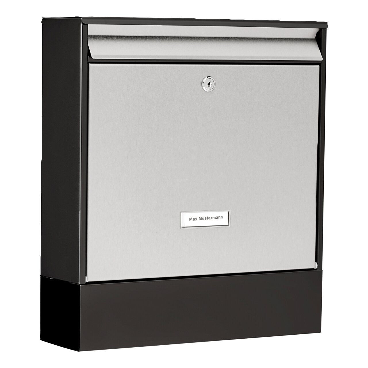 Burg Wächter Briefkasten Oxford-Set 68770 B+S Stahl Edelstahl schwarz