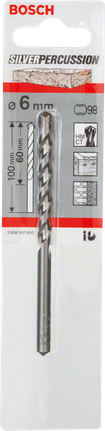 Bosch CYL-3 concrete drill bit 6mm for masonry., Betonbohrer, Schlagbohrer, 6 mm, Silber, Bosch