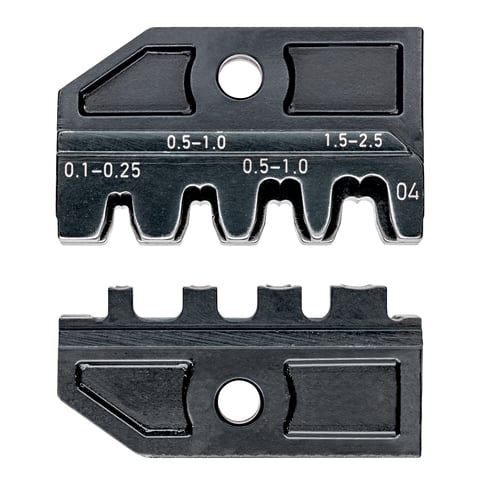 Knipex 97 49 04 Crimpeinsatz für unisolierte, offene Steckverbinder 2,8 + 4,8 mm