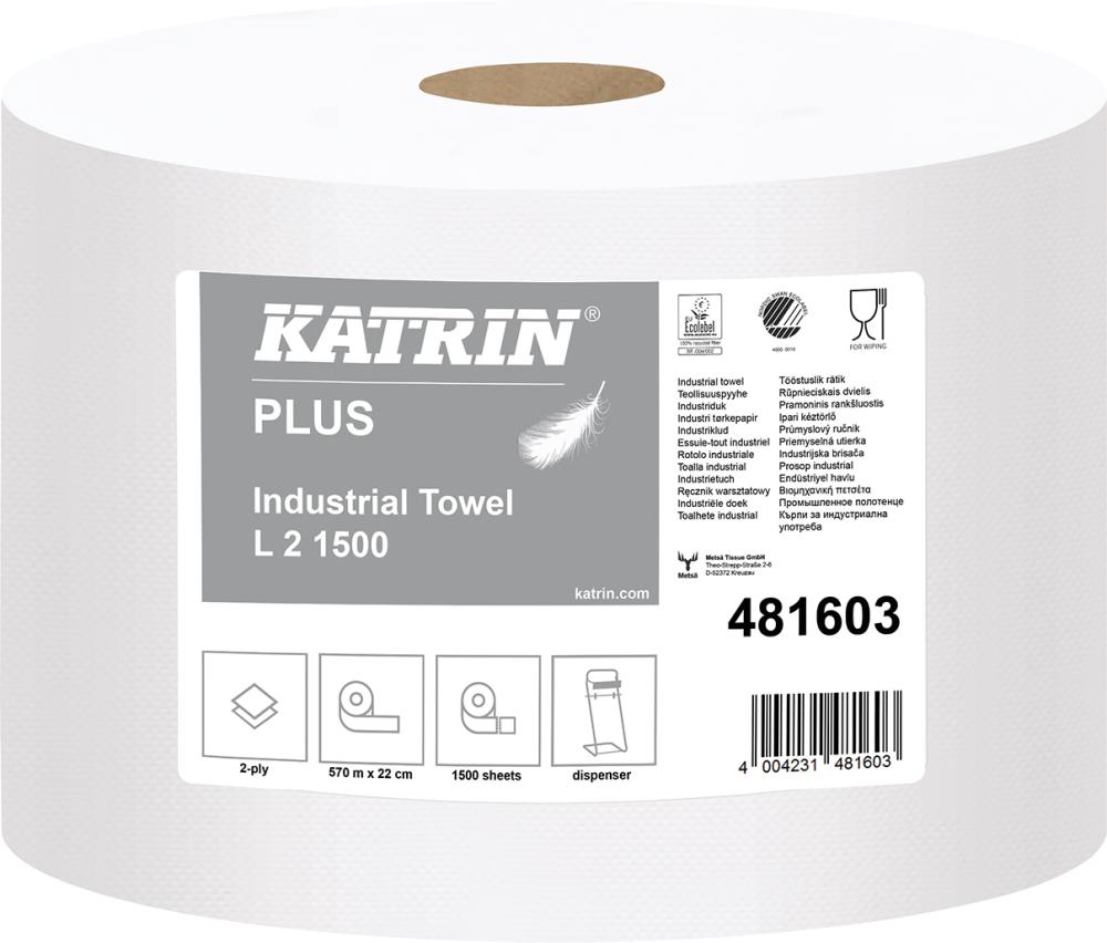 Produktbild Papierputzrolle, weiß