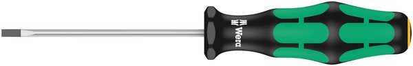 Wera Schlitz-Schraubendreher 335 Elektrikerklinge 3,0x80mm Kraftform Lasertip