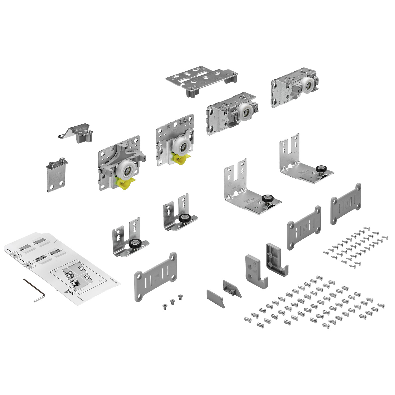 HETTICH TopLine L Set Lauf- und Führungsteile