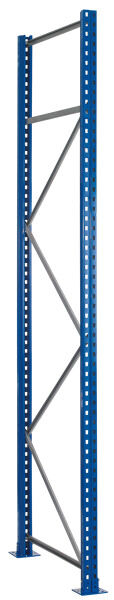 Schulte Lagertechnik Palettenregal Rahmen S610-M18-U 4000x1100 mm blau/verzinkt