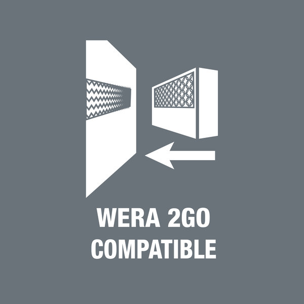 Which textile boxes can be docked with the Wera 2go system without the need for, Werbung