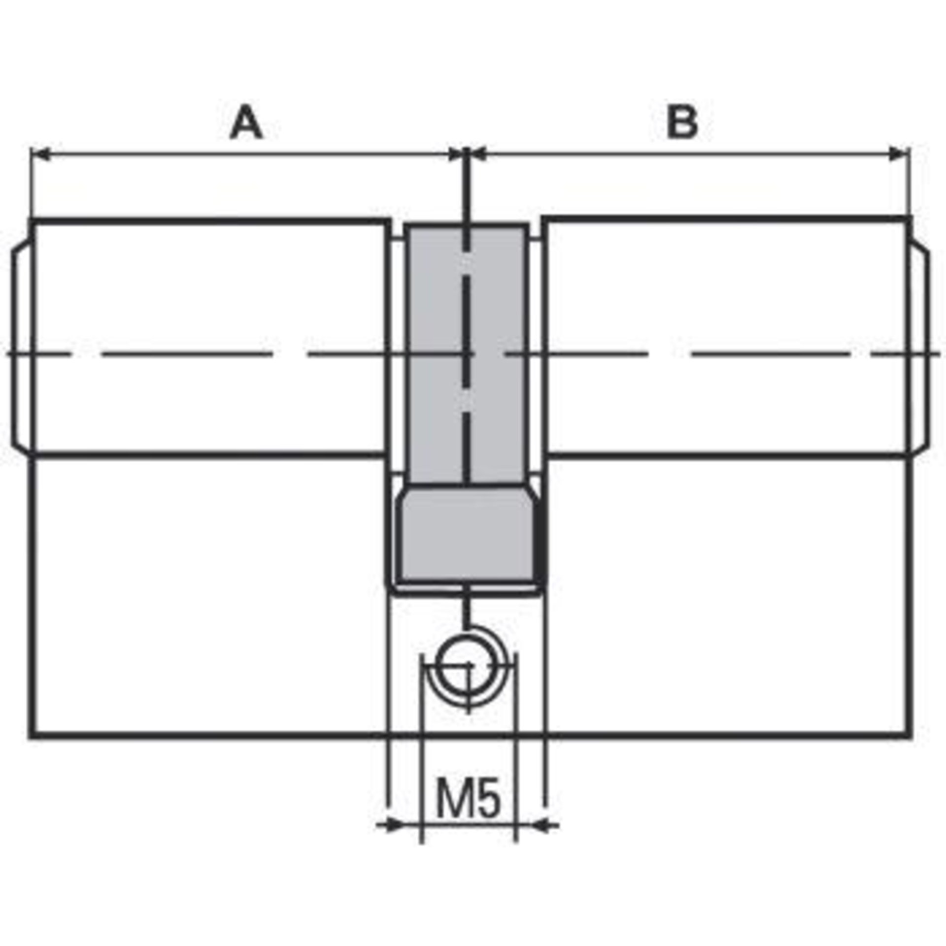 BKS Profil-Doppelzylinder PZ 8812 31/31mm NuG beids.Anz.Schlü.3 versch.-schl.