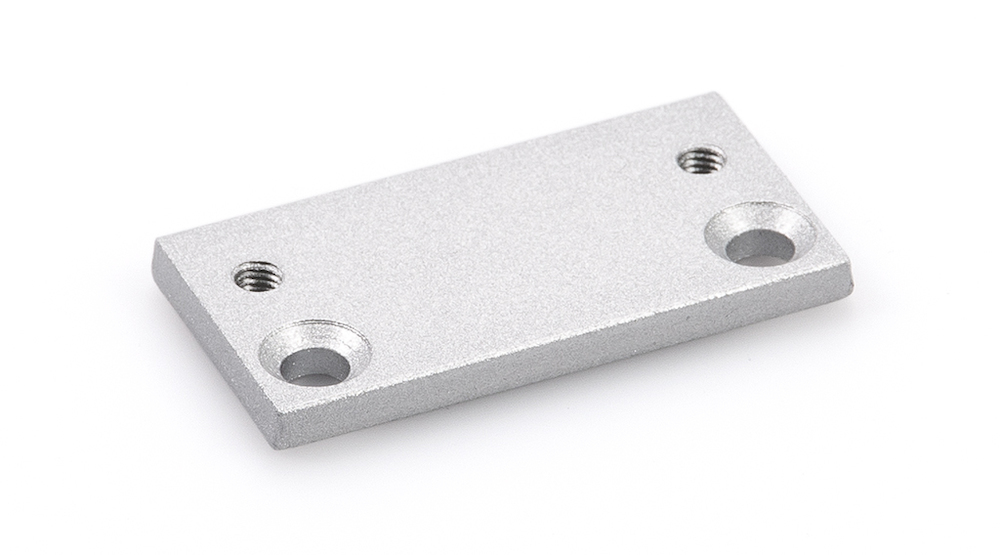 GEZE Montageplatte TS 2000/4000,silberfarbig elox.