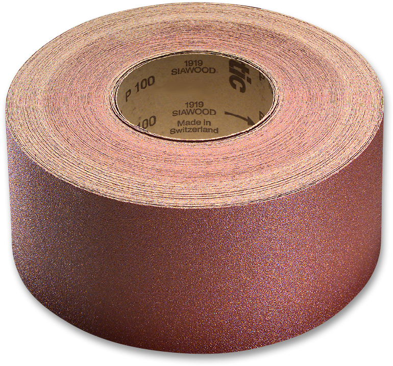 Sia 1919 wood + Papierrollen 115 x 50000 mm Korn 150