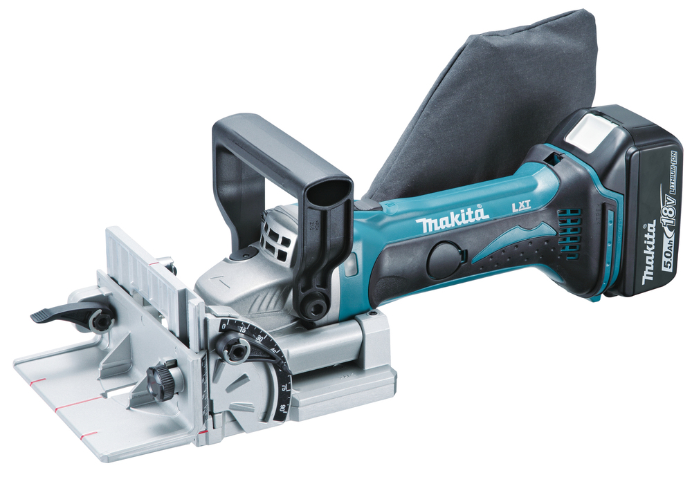 Makita Akku-Nutfräse LXT® DPJ180RTJ 18V 100mm mit 2x 5.0Ah Akkus und MAKPAC
