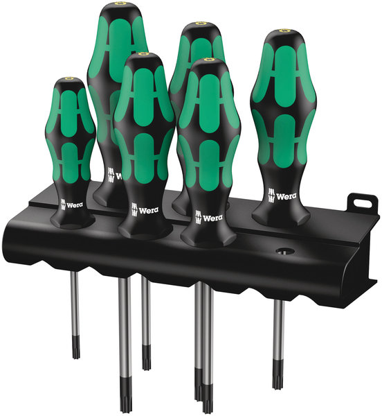 367/6 TORX® BO Kraftform Screwdriver set and rack, 6 pieces