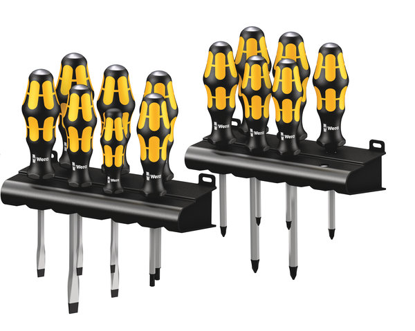 Big Pack 900 Screwdriver set Kraftform Wera: Chiseldriver and rack, 13 pieces