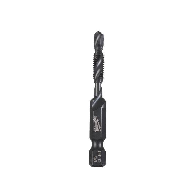 Milwaukee HSS-G 1/4  Hex M5 x 57 mm SHOCKWAVE Kombi-Gewindebohrer