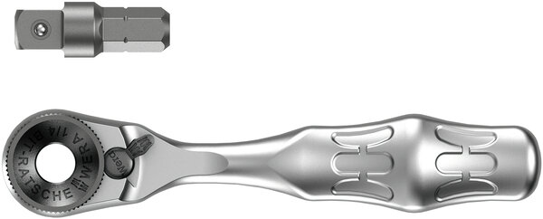 8001 A Zyklop Mini 1 Bit Ratchet ¼&quot; SB with ¼&quot; drive, 2 pieces