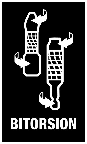 BiTorsion, Schablone, Werbung