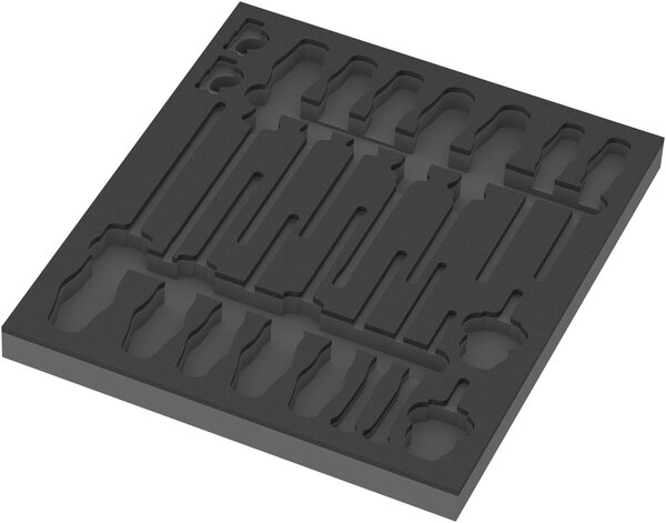 9810 Foam insert screwdriver set 1, empty, 344 x 30 x 392 mm, Kochfeld, Drinnen, Küche