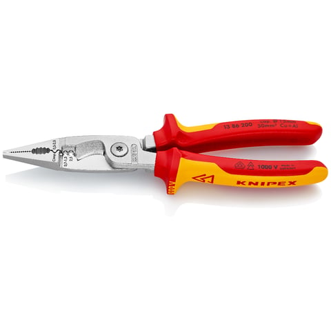Knipex Elektro-Installationszange 13 86 200 200mm VDE-geprüft