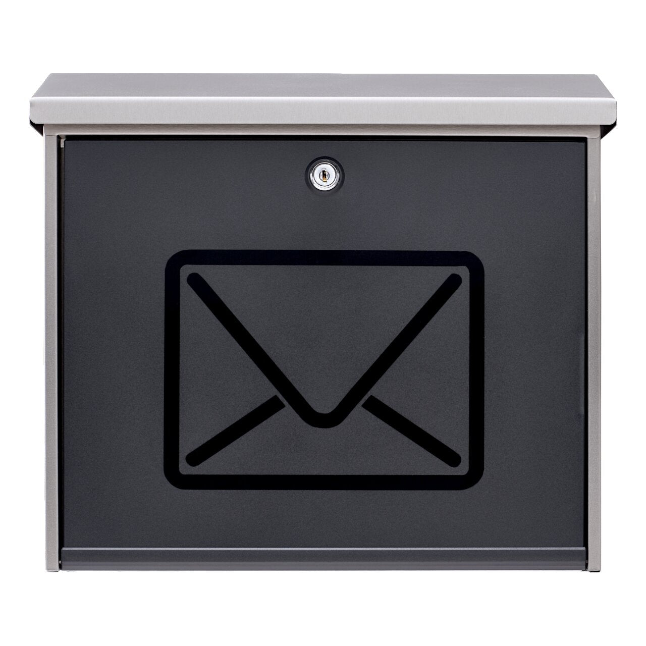 Burg Wächter Briefkasten Lucca 3713 Ni Letter Edelstahl DIN C4 mit Öffnungsstopp