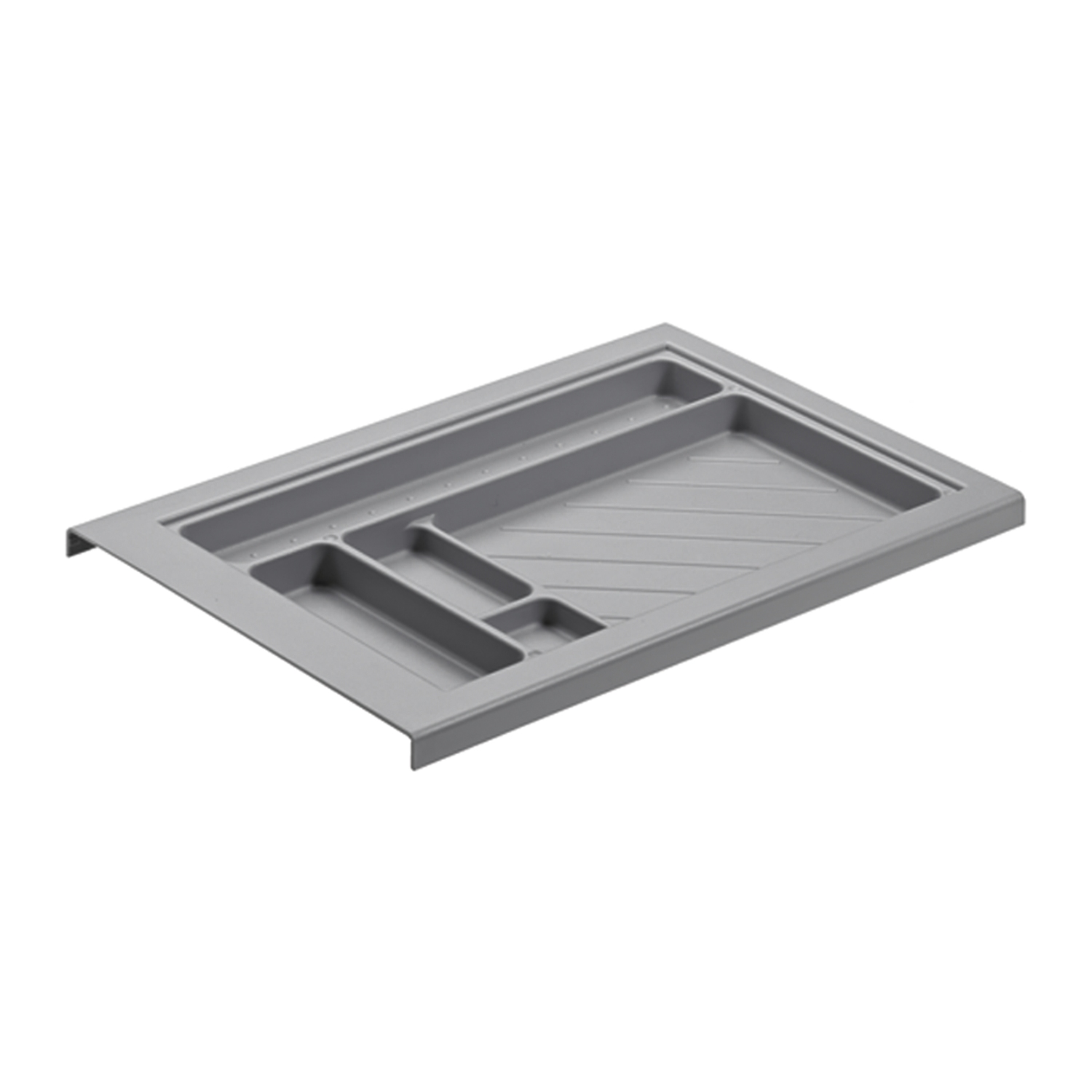HETTICH Schreibmaterialschale für Schmalcontainer, Höhe 25 mm, 280 / 292, Aluminium Optik