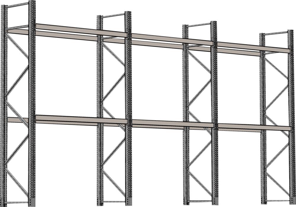 SCHULTE Lagertechnik Palettenregal (Starterset), feuerverzinkt