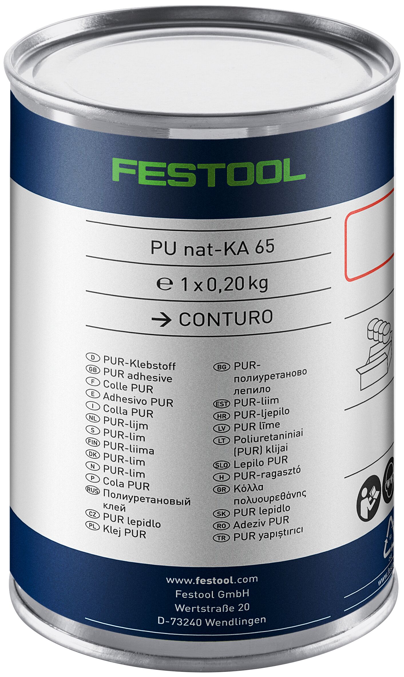 PU-Klebstoff natur PU NAT-KA 65/4, Zinn, Aluminium, Kann