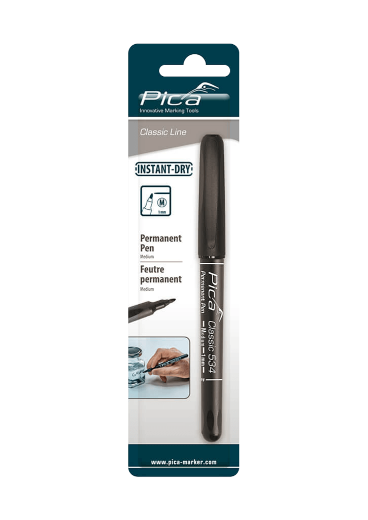 Pica Classic Permanent Pen 534/04 Set 4 Farben Medium-Spitze 1mm