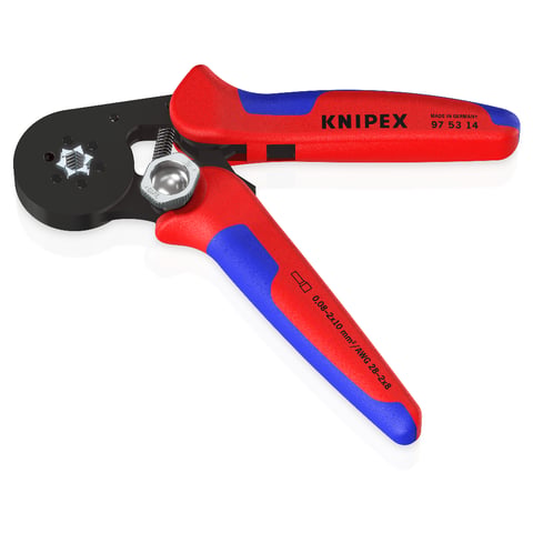 Knipex 97 53 14 Selbsteinstellende Crimpzange für Aderendhülsen mit Seiteneinführung