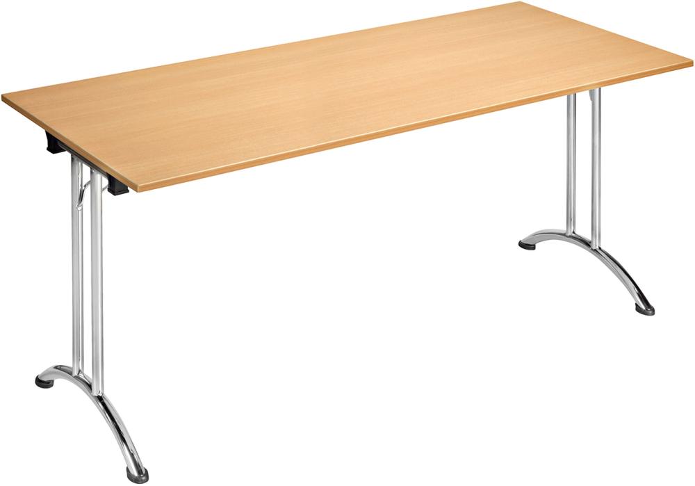 Klapptisch mit gebogenen Kufen, Buchedekor