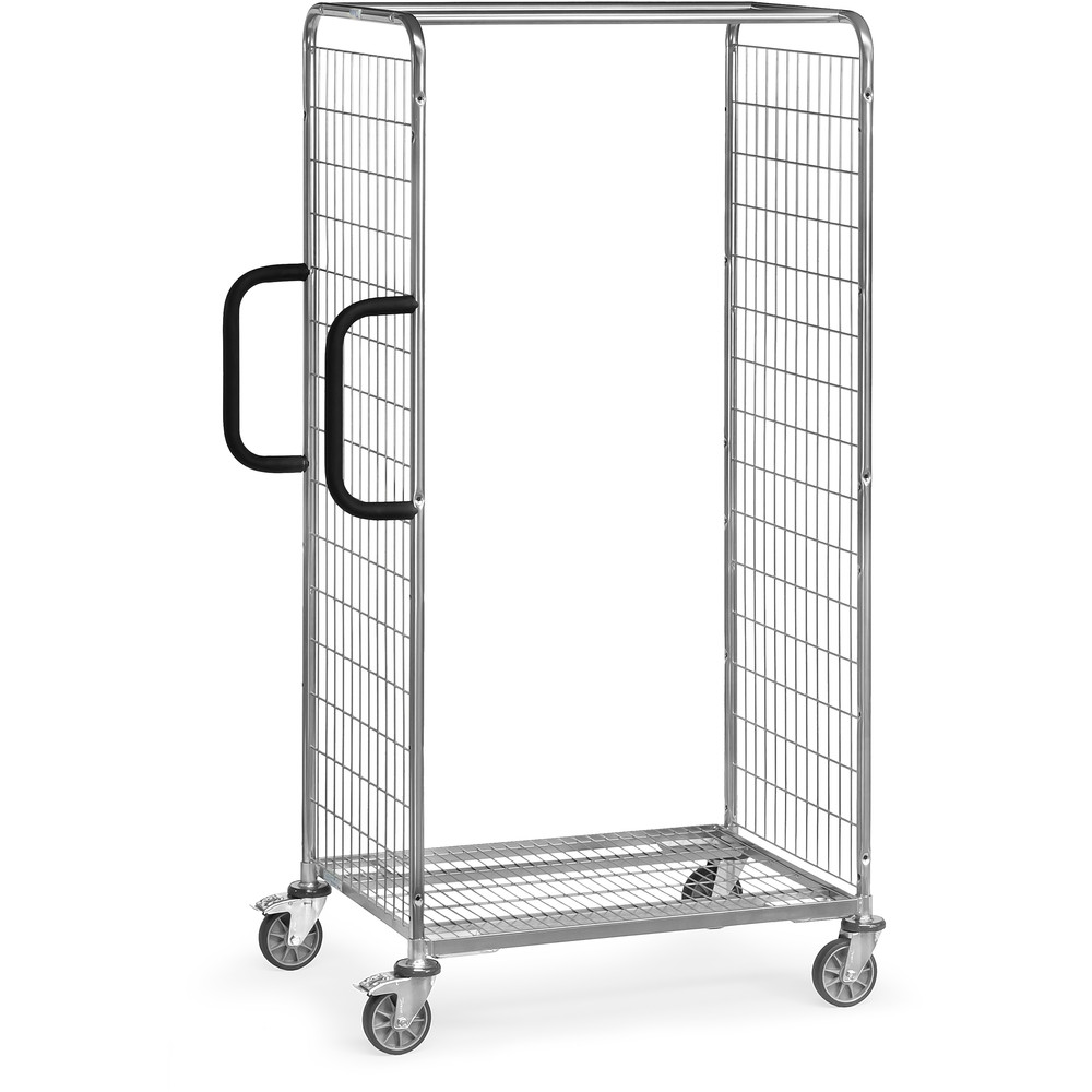 Fetra Kommissionierwagen 28301 Basismodul Drahtgitter 850x610mm TPE-Bereifung