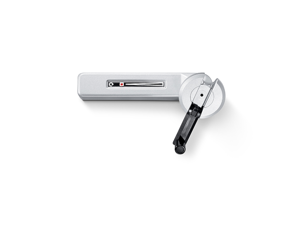 GEZE Aufliegendes Fenstergetriebe F 1200, mit Kurbel, Aluminium