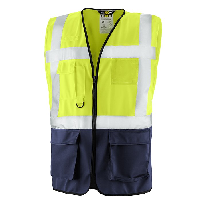 teXXor® Warnschutz-Weste NEWCASTLE 4XL, leuchtgelb