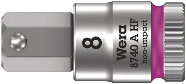 8740 A HF Zyklop bit socket with holding function, 1/4&quot; drive, 8 x 28 mm, Adapter, Elektronik