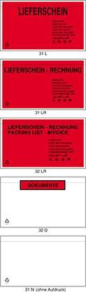 Selbstklebende Begleitpapiertasche
