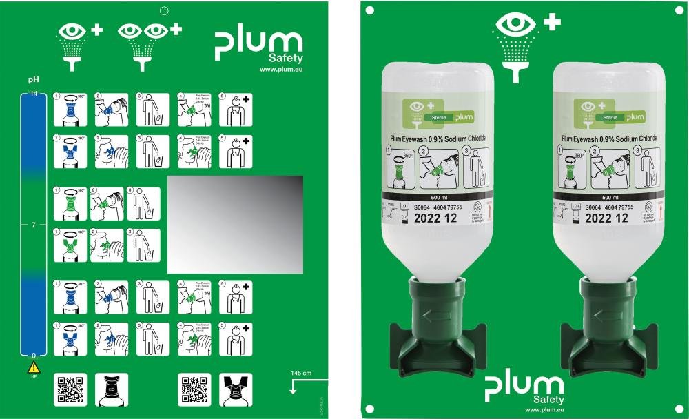 Plum Augenspülstation inkl. 2 Fl. 500ml