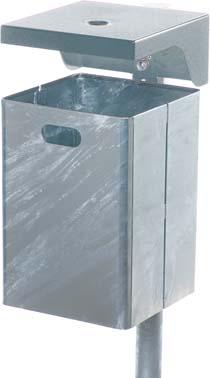 Produktbild Abfallsammler mit Ascher, Gesamthöhe 600 mm