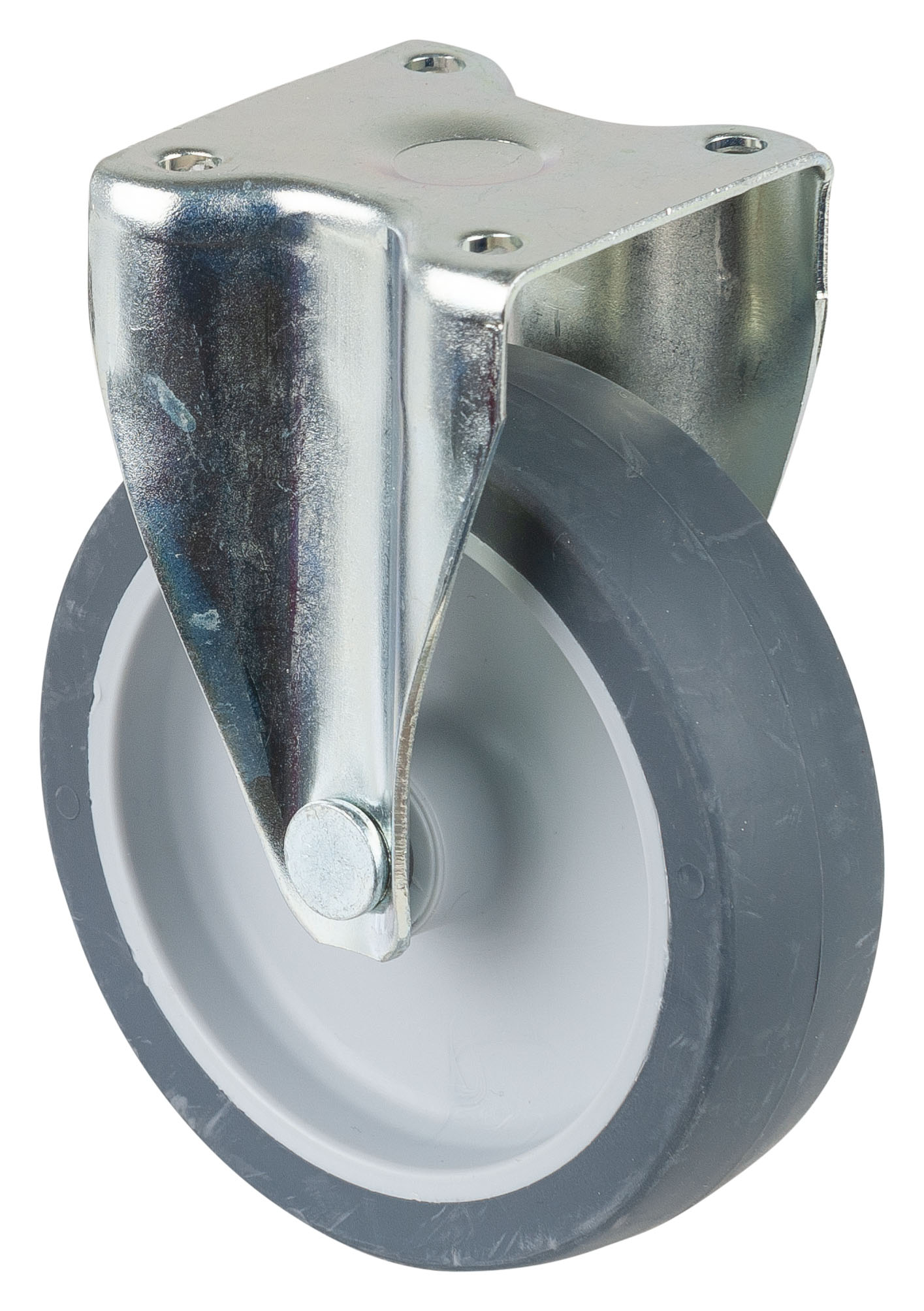 BS Rollen Bockrolle A210.A80.080 80mm Gummirad Gleitlager 50kg