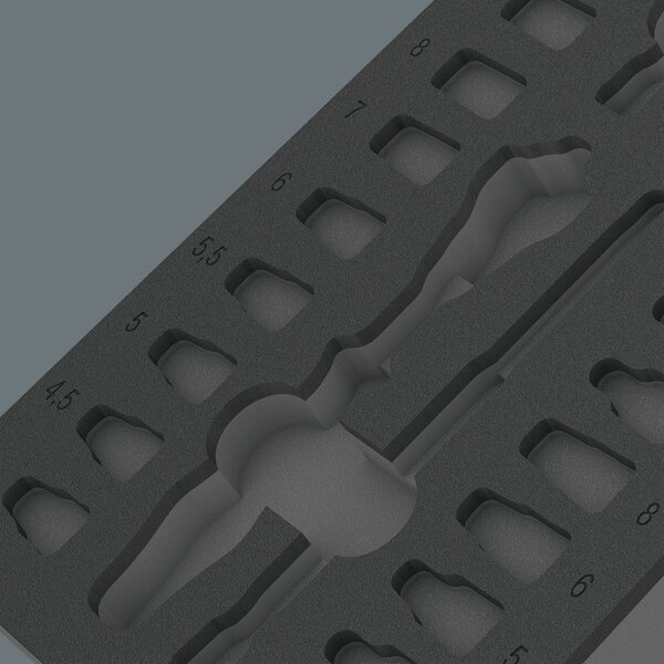 Two-coloured foam insert