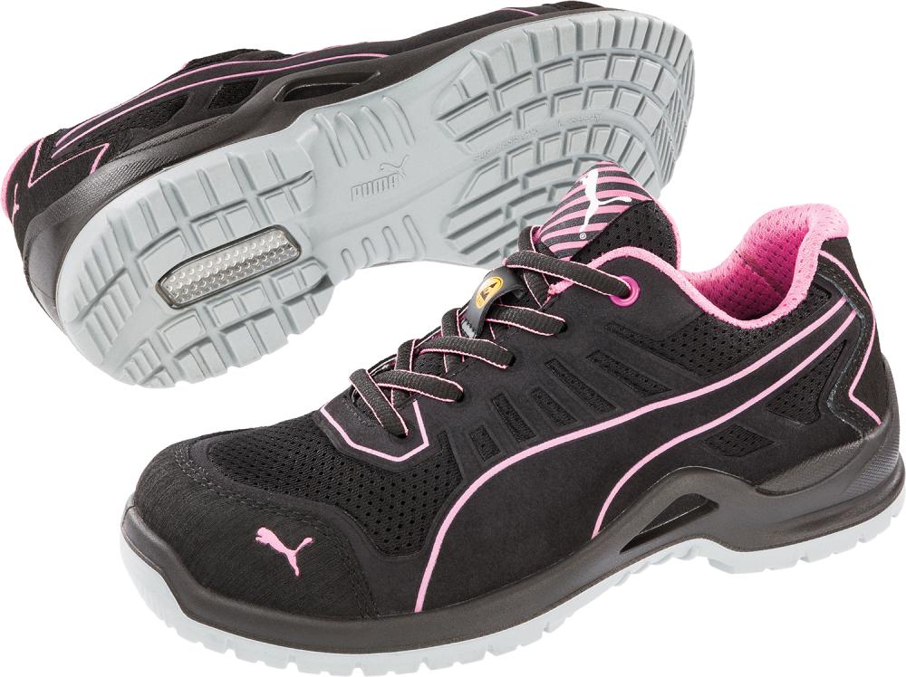 Puma Damen-Sicherheitshalbschuh Fuse TC Pink WNS Low 644110, S1P SRC ESD