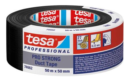 Tesa® Duct Tape Pro-Strong Schwarz 50M:50Mm 04 Schwarz 50m x 50mm