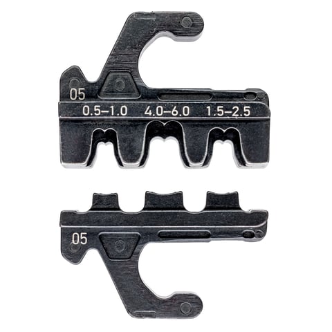 Knipex 97 39 05 Crimpeinsatz für unisolierte offene Steckverbinder 4,8 + 6,3 mm