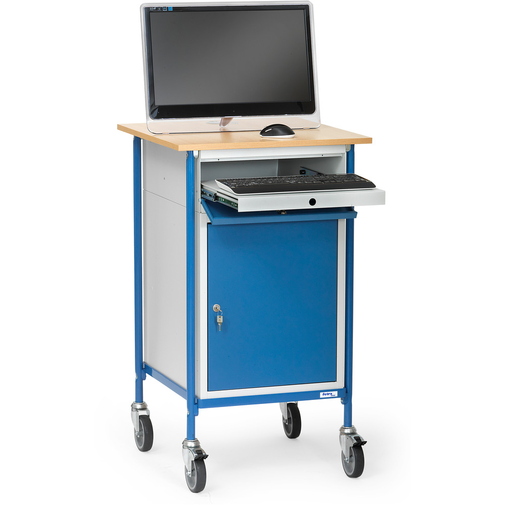 Fetra Rollpult 5839 mit Stahlschrank und Tastaturschublade