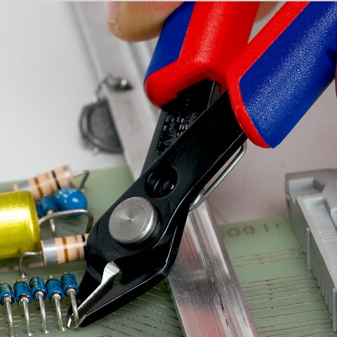 Knipex Electronic Super Knips® Seitenschneider 78 61 125 brüniert mit Mehrkomponenten-Hüllen 125 mm
