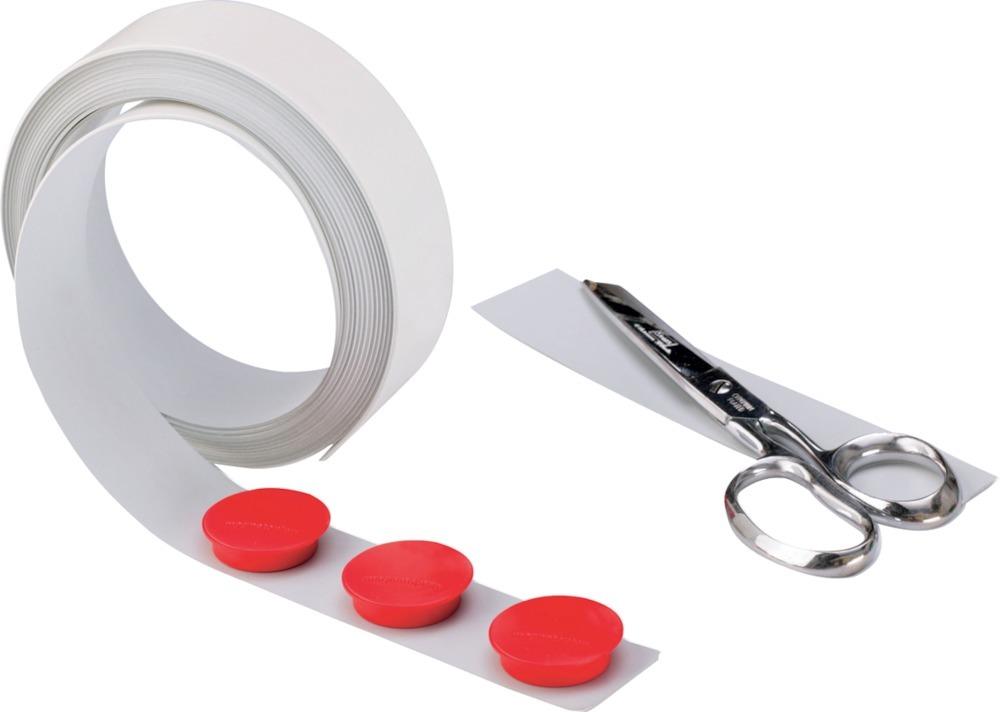 Produktbild magnetoplan Metallband, 5m Rolle weiß, 35mm breit