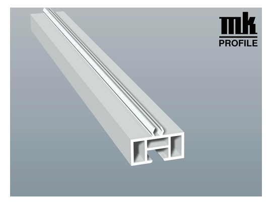 MENKE Aufdopplungsprofil 40x20mm Weiss 902 für Rollladenführung 6m