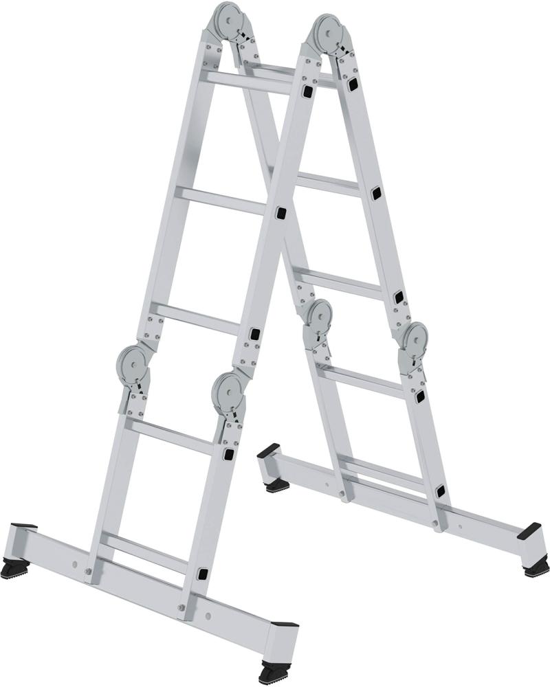 MUNK Vielzweckleiter 4-teilig mit nivello®-Traverse