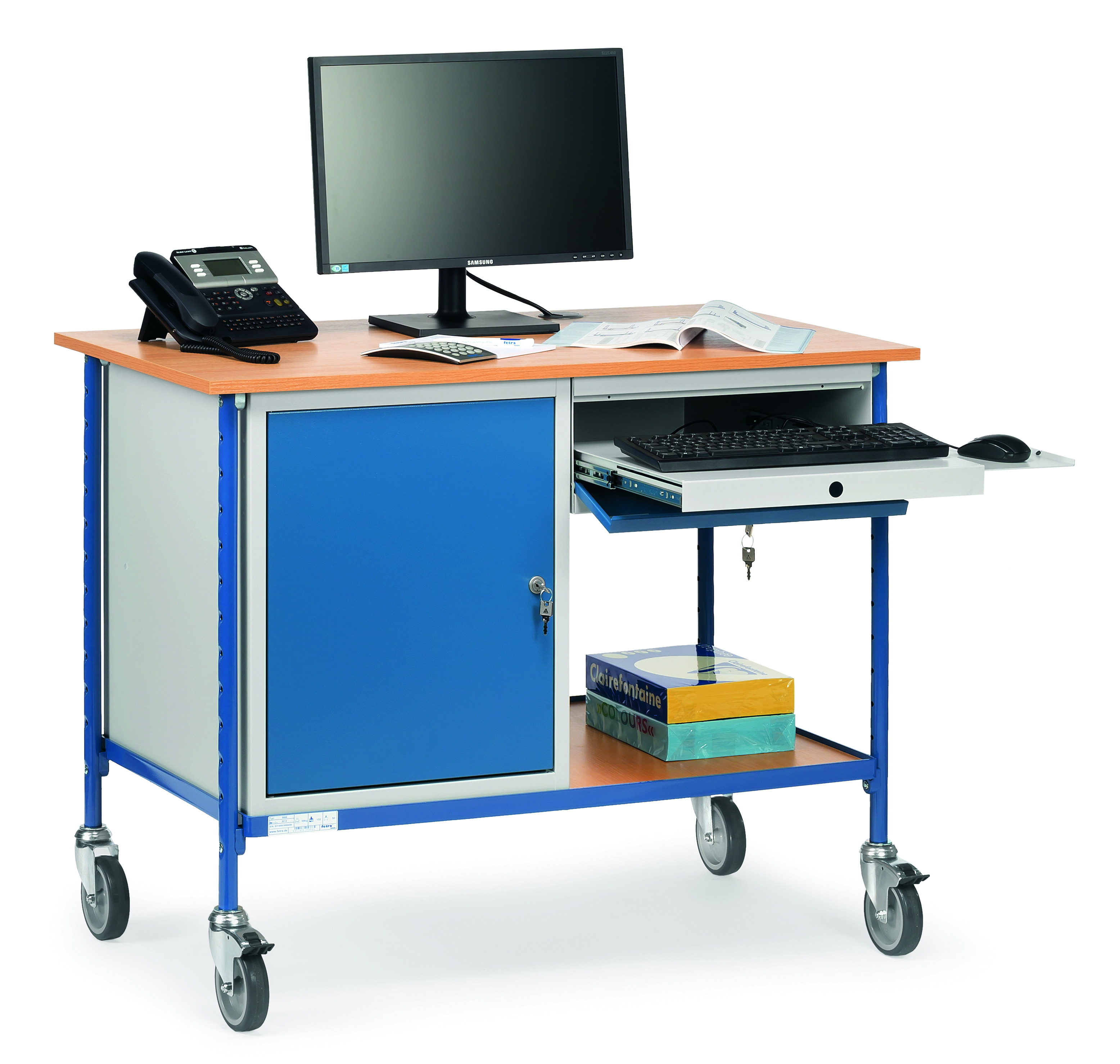 Rolltisch für Computer