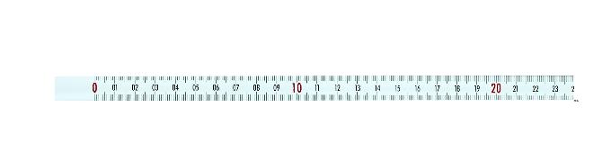 hedue Selbstklebendes Maßband X120 2m links nach rechts Stahlband