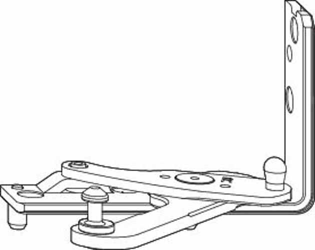 Roto DK-Ecklager H FZ DIN Links NT Designo II Holz 570080