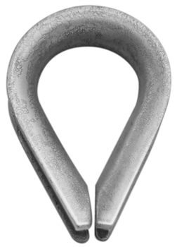 Vormann Seilkausche 007900787AV Edelstahl V2A 17,5x11x4 mm SB (2 Stück)