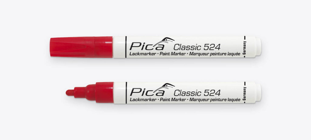 Pica Classic 524 Industrie Lackmarker Schwarz 2-4mm Rundspitze