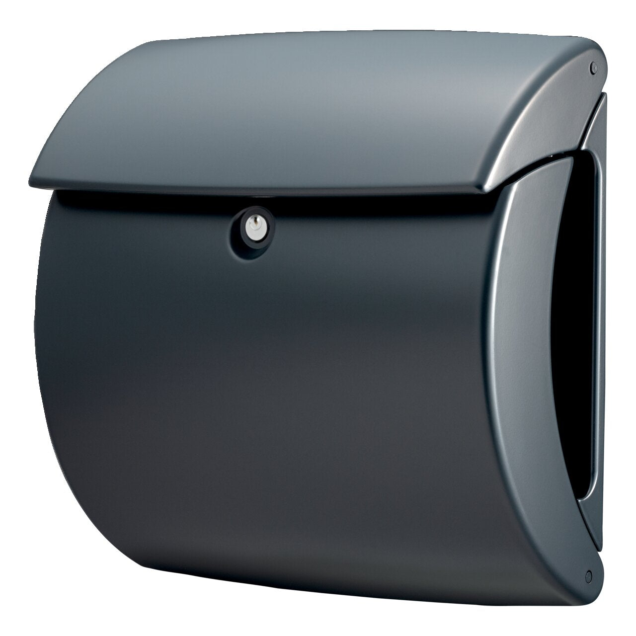 Burg Wächter Briefkasten Pearl 886 GR Kunststoff Granit Matt 380x400x178mm DIN C4 Zeitungsfach